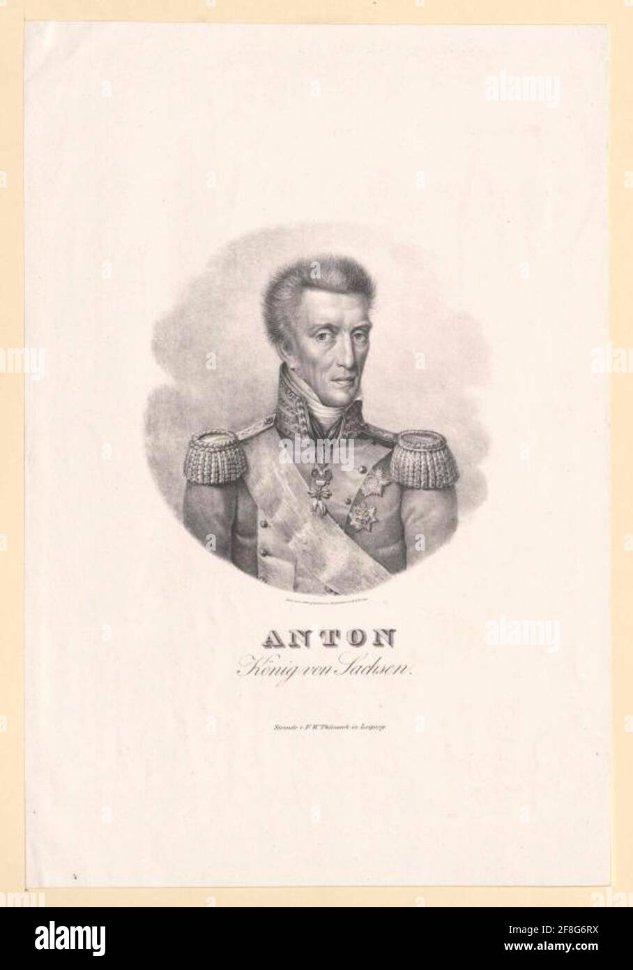 Anton I, King of Saxony Stock Photo Alamy