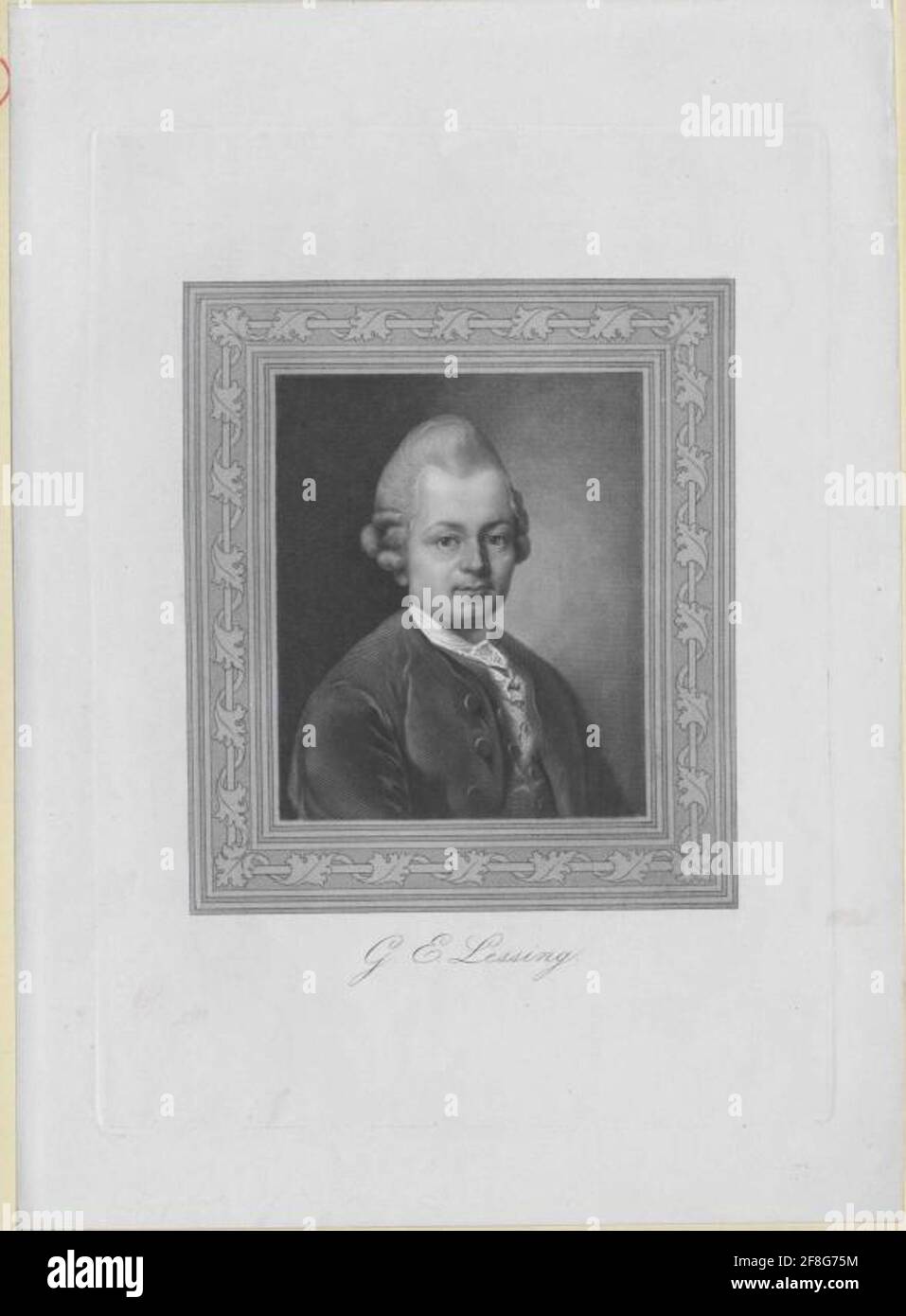 Lessing 8 Lessing, Gotthold Ephraim Maler: Graff, Anton (1736 Stock Photo - Alamy