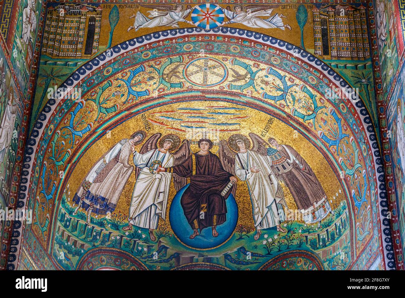 Christ san vitale ravenna hi-res stock photography and images - Alamy, image size:1300x956
