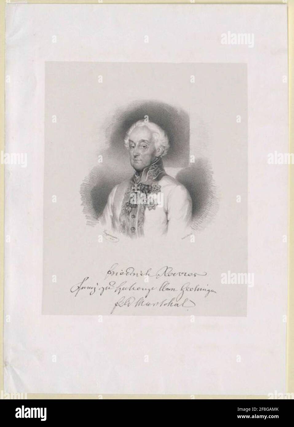 HohenzollernHechingen, Friedrich Franz Xavier Prinz Stock Photo Alamy