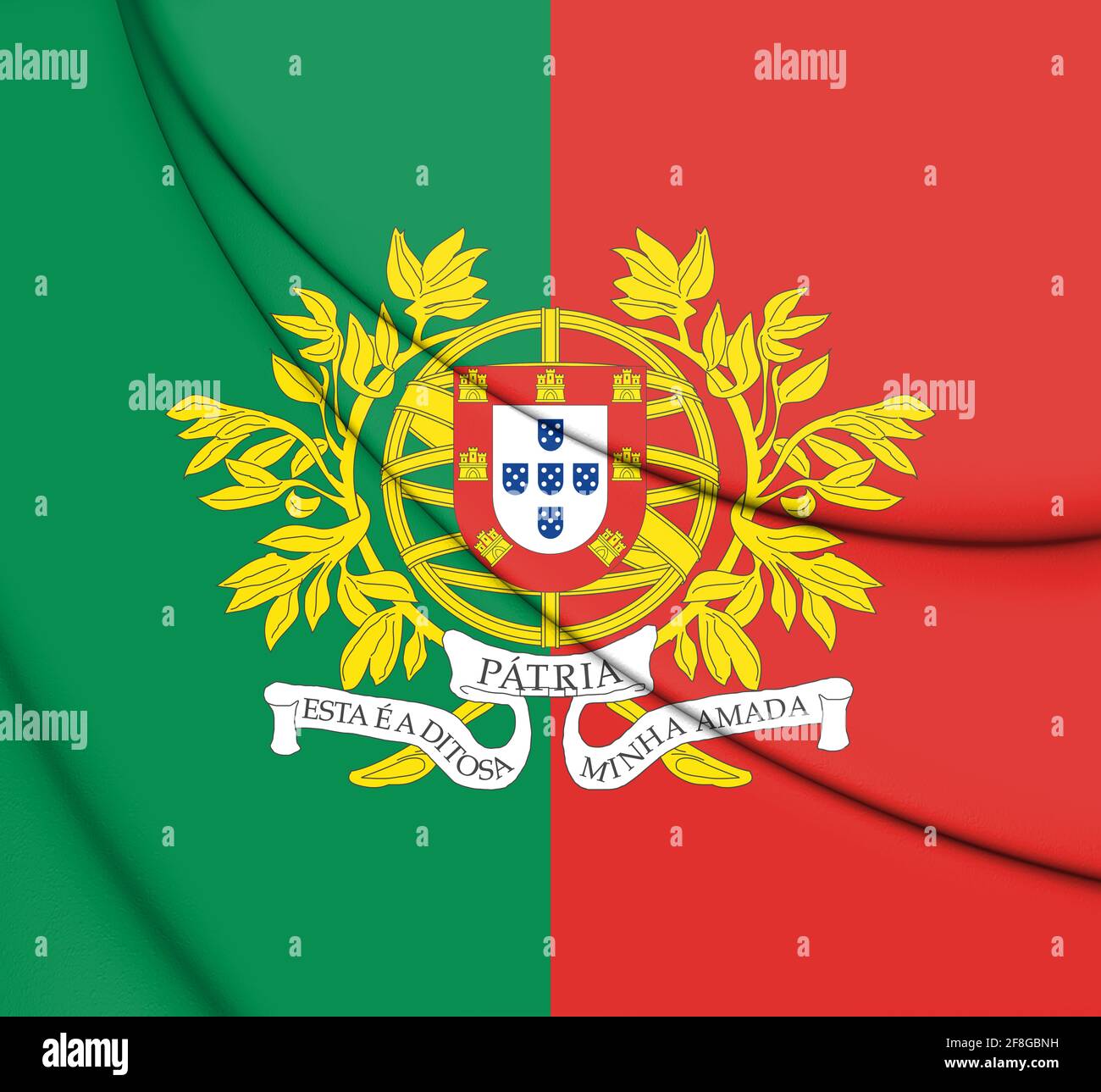 3D Military Flag of Portugal. 3D Illustration Stock Photo - Alamy