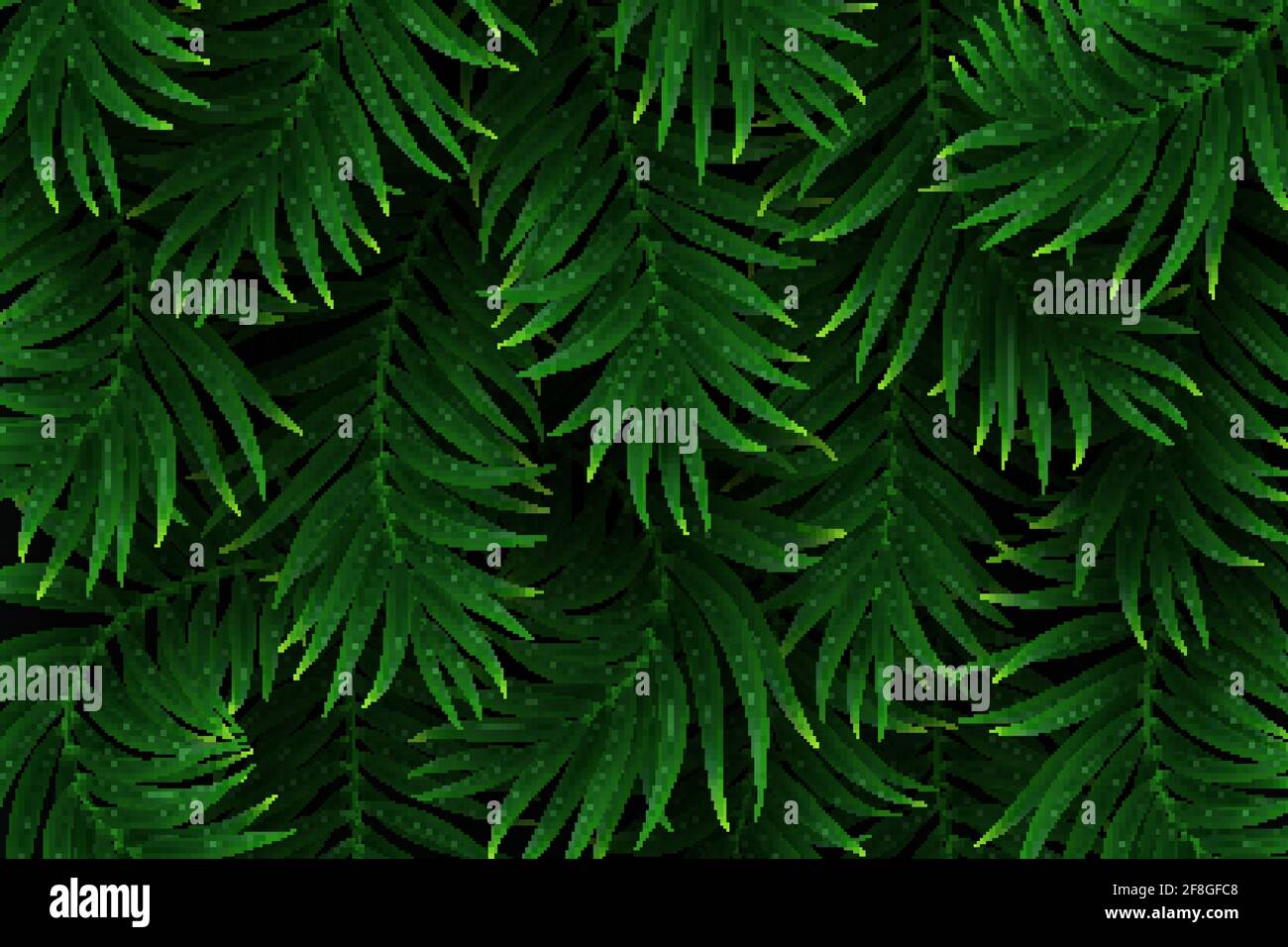 Tropical jungle wallpaper Stock Vector Images Alamy