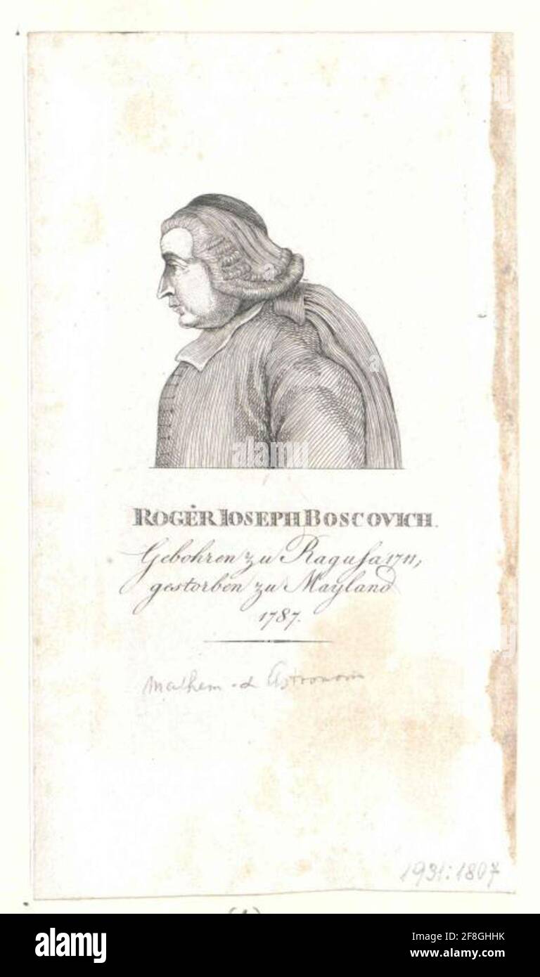 Boscovich, Roger Josef Stock Photo Alamy