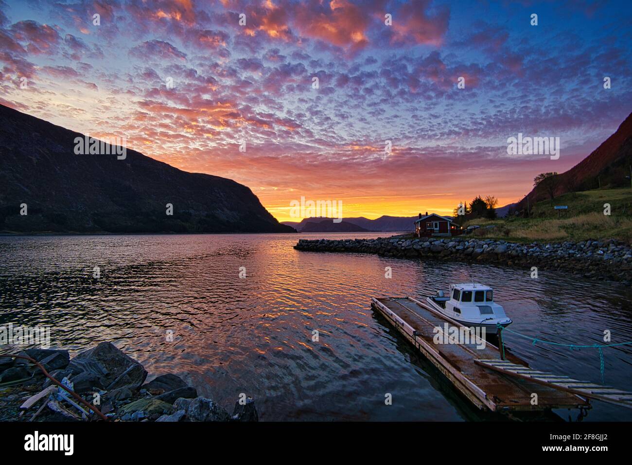 Norway Selje, a fantastic fishing spot . A beautiful landscape. A dream destination. Stock Photo