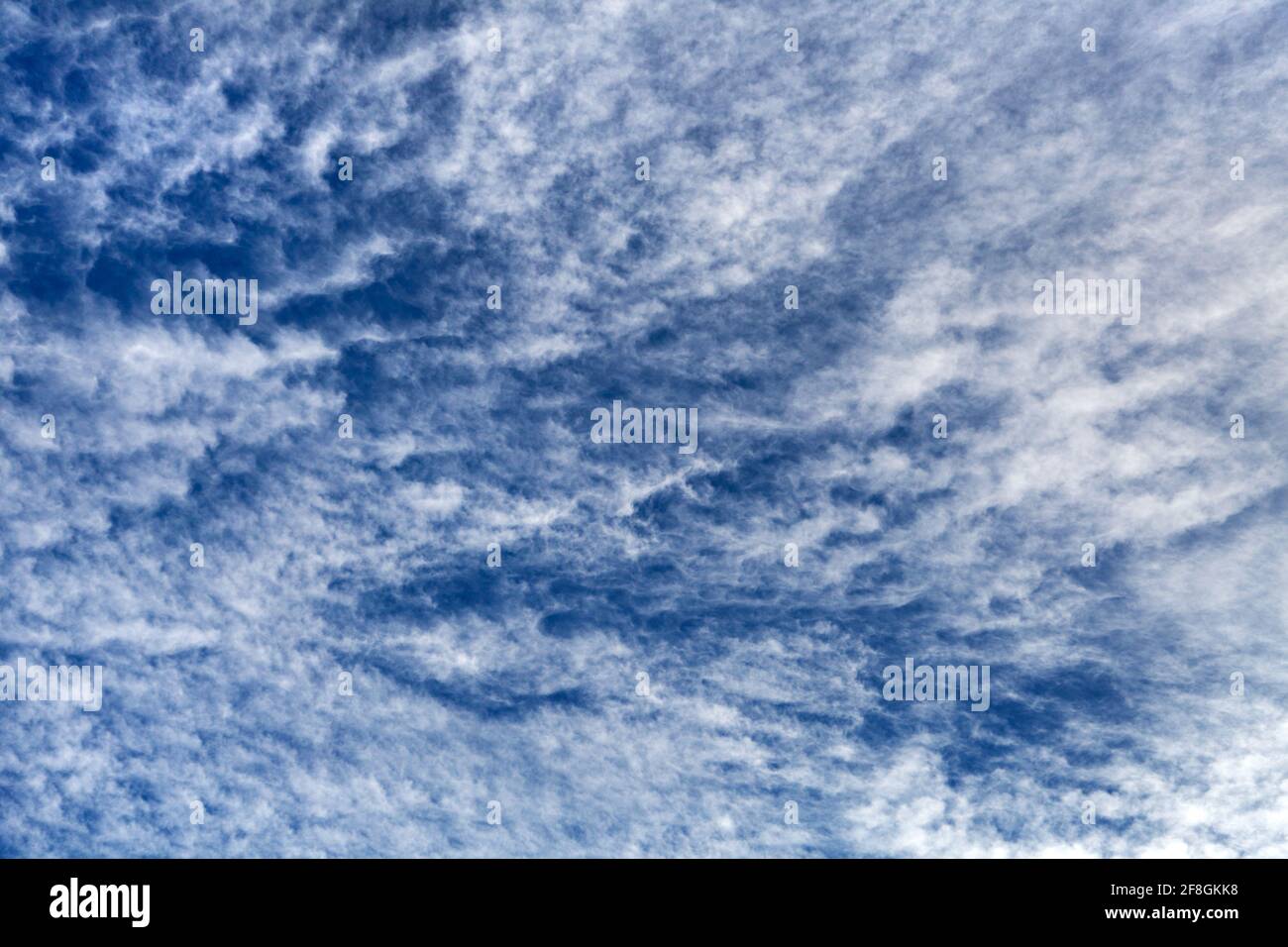 View of beautiful blue sky with white clouds Stock Photo - Alamy