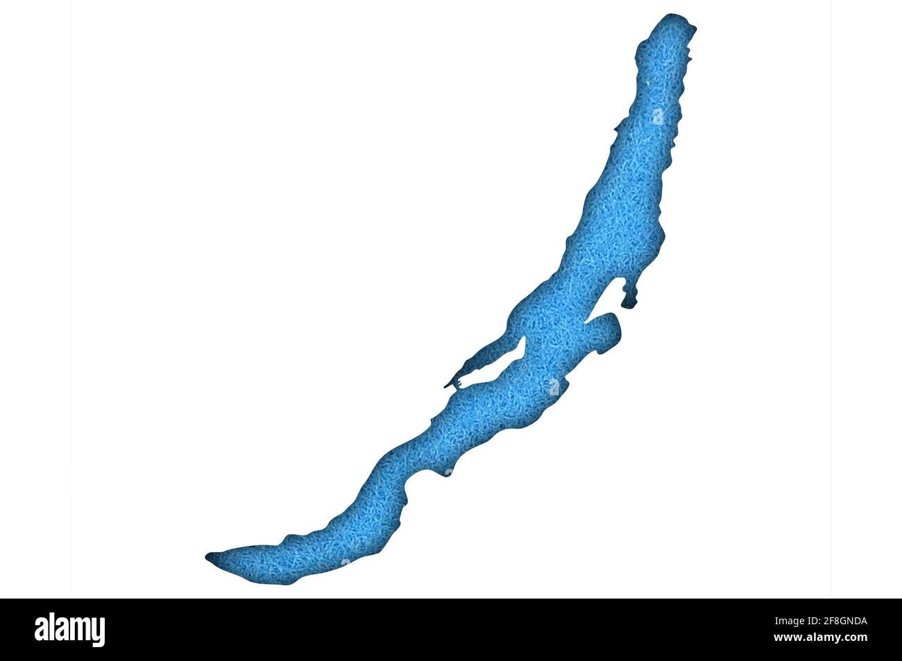 Map Lake Baikal on blue felt Stock Photo Alamy