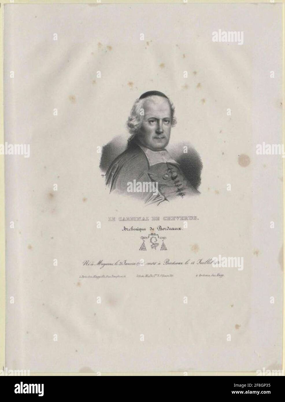 Lefebure de Cheverus, Jean Louis Stock Photo Alamy