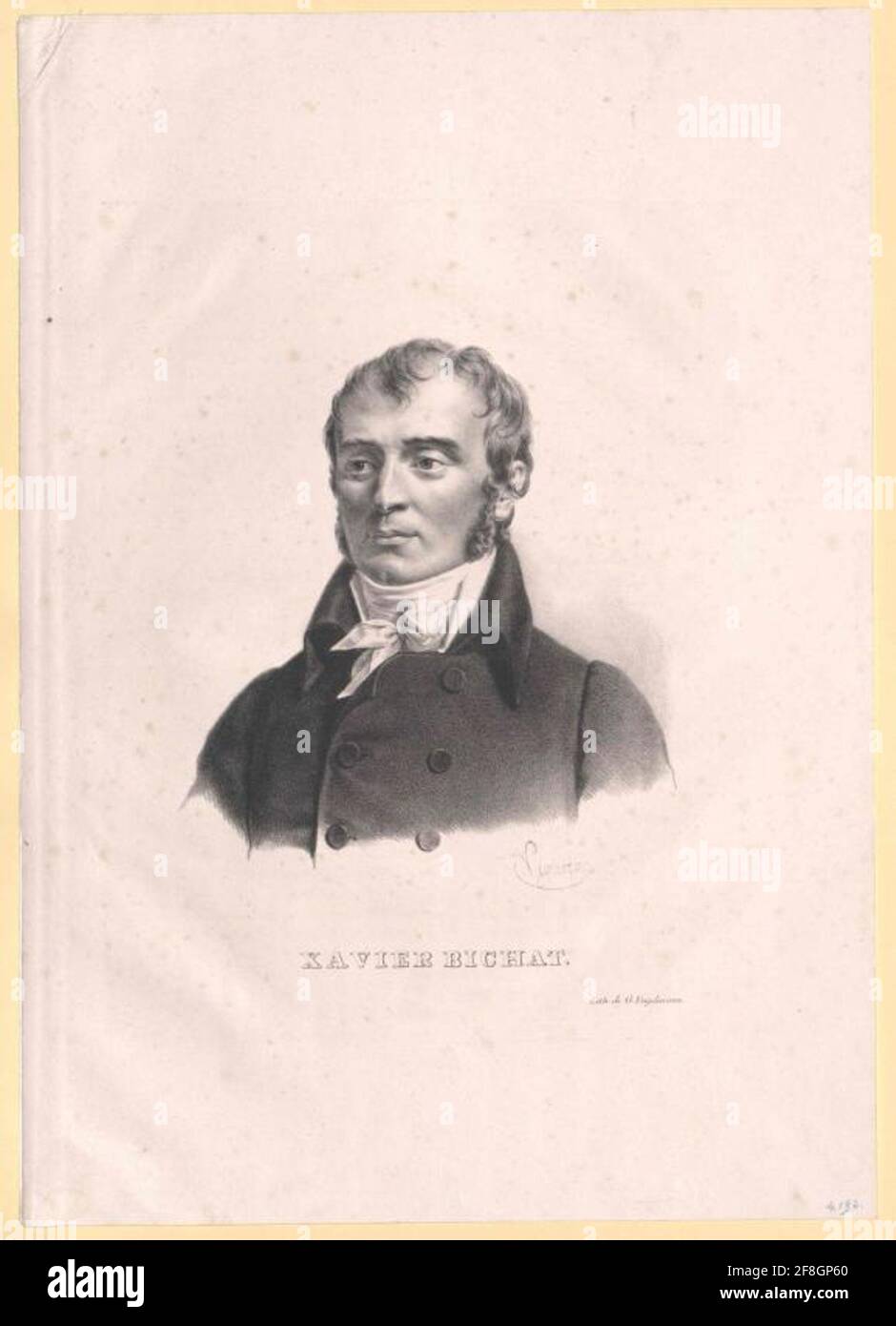 Bichat, Xavier Lithograph: Vigneron, Pierre Rochors: Evermann, Godfroy (1788) Date: 1839/1839/1839/1839 Stock Photo