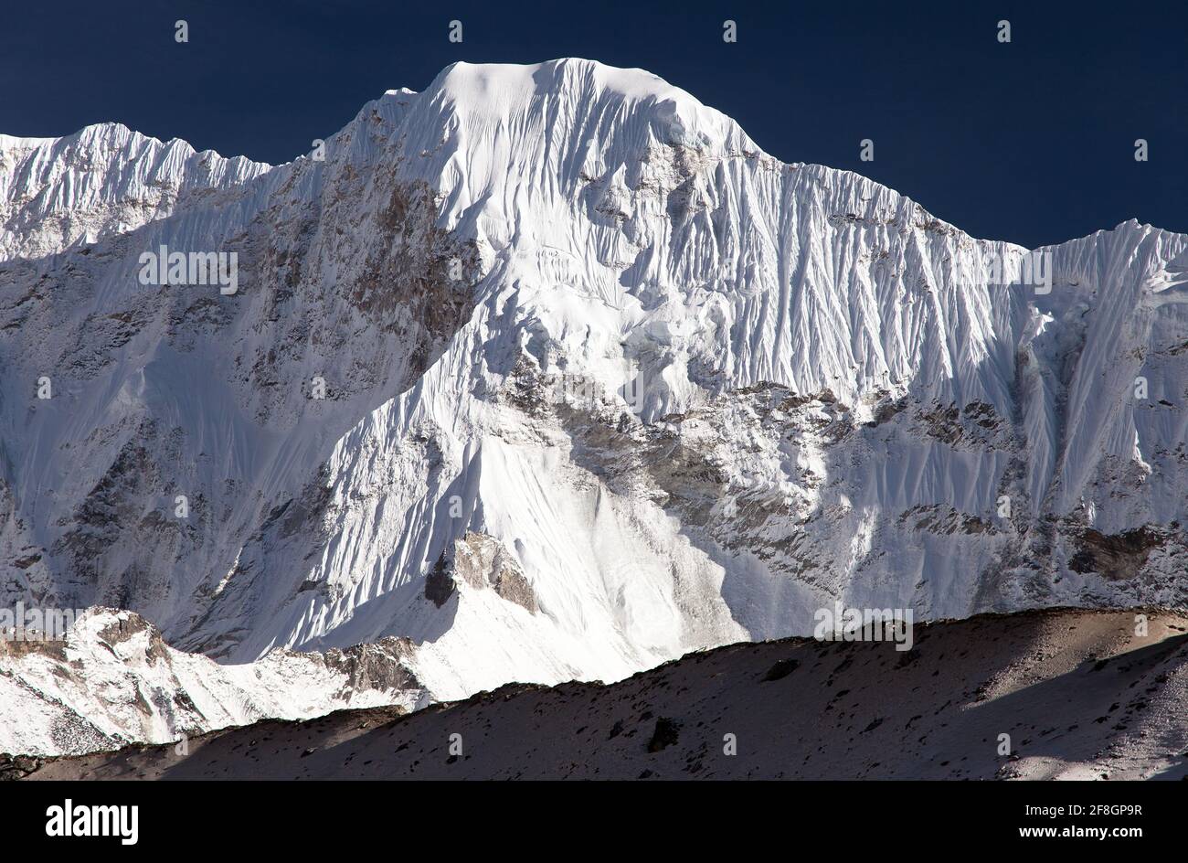 Kali Himal, beautiful mountain in Khumbu valley near Island peak, Solukhumbu, Everest area, Sagarmatha national park, Nepal Stock Photo