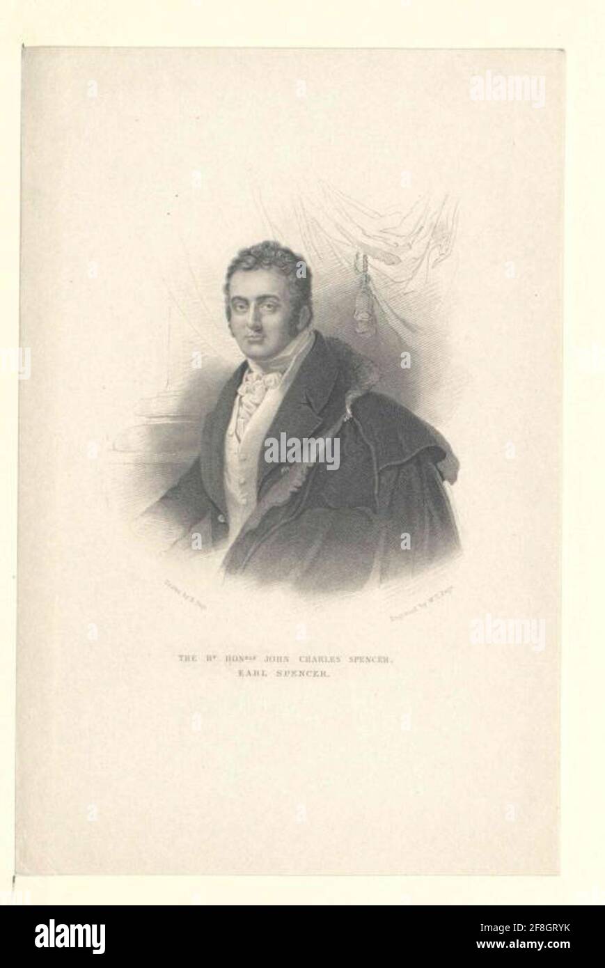 Spencer, Viscount Althorp, 3. Earl Spencer, John Charles . Stock Photo