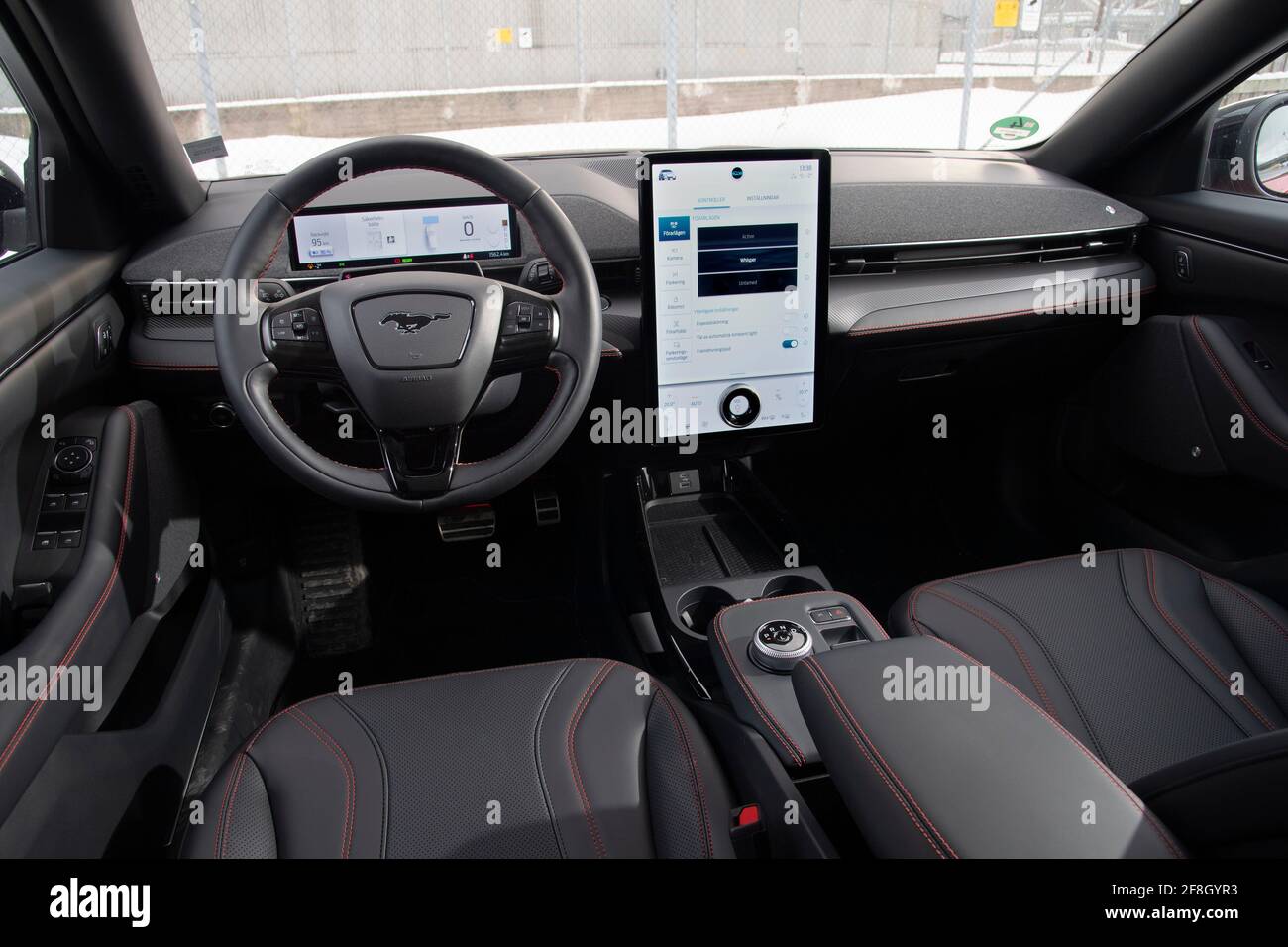 Ford Mustang Mach E Interior Photo Anders Wiklund Tt Code Stock Photo Alamy