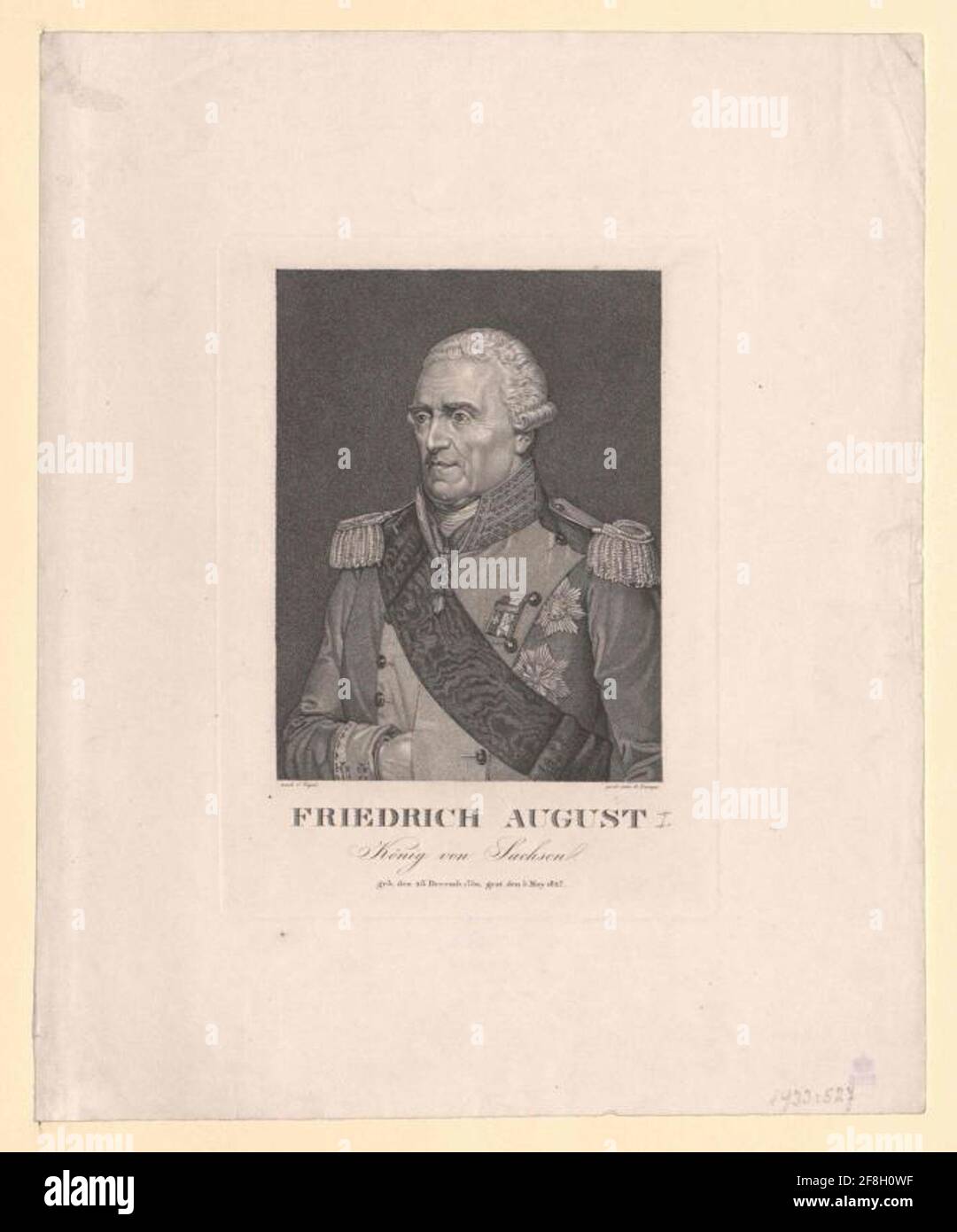 Friedrich August I, King of Saxony Stock Photo - Alamy