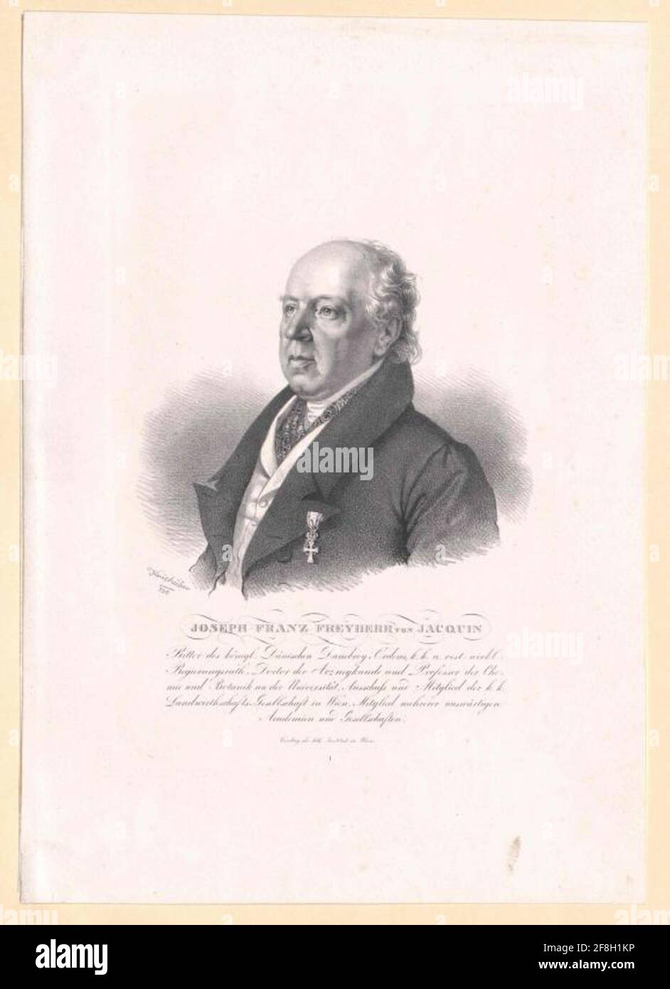 Jacquin, Joseph Franz Freiherr. Stock Photo