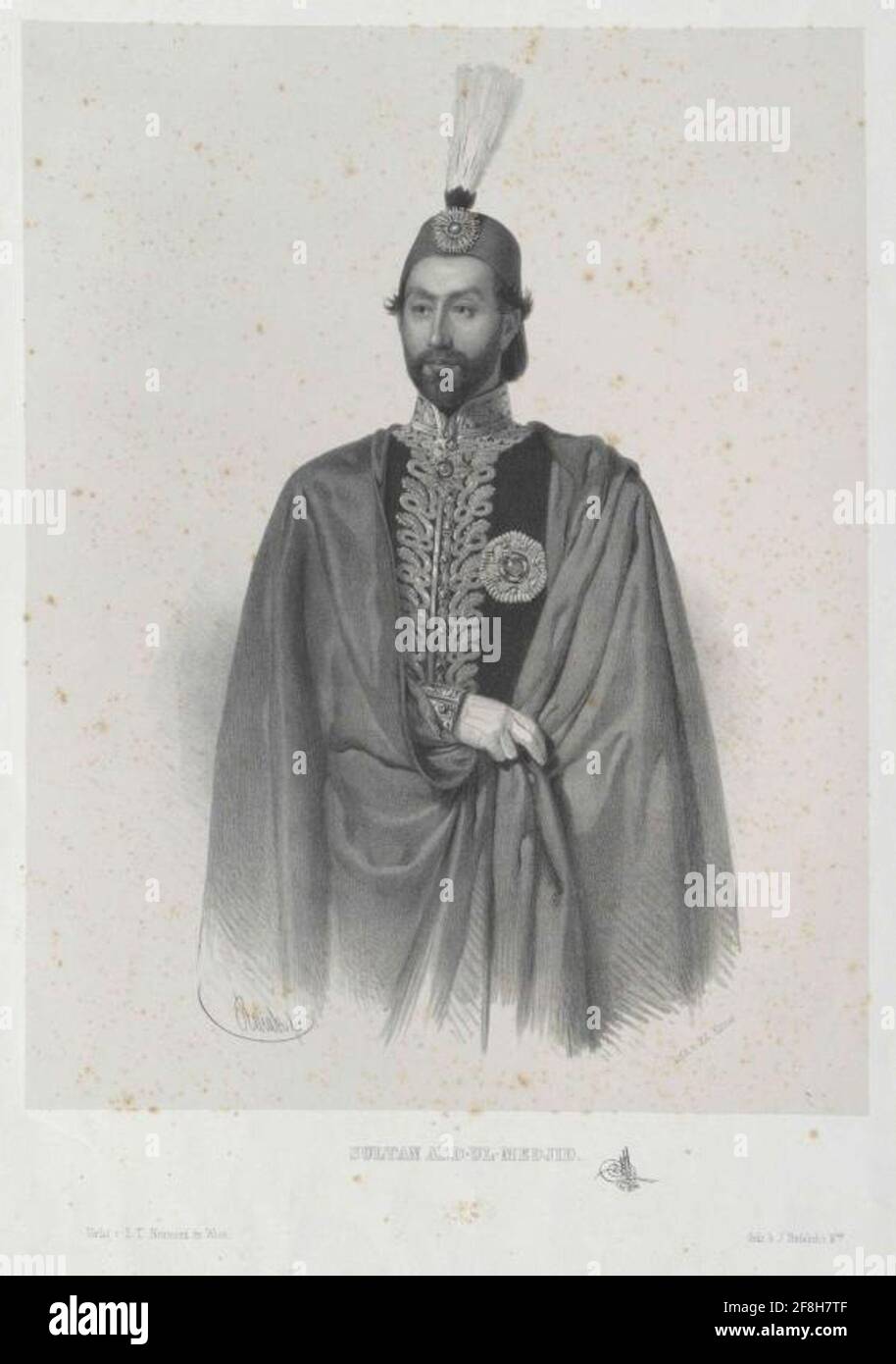 Abdul-Medjid I, Sultan of Turkey. Stock Photo