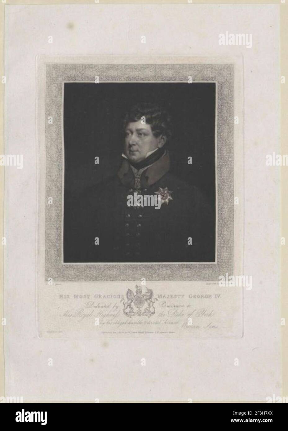 Georg IV., King of England Stock Photo - Alamy