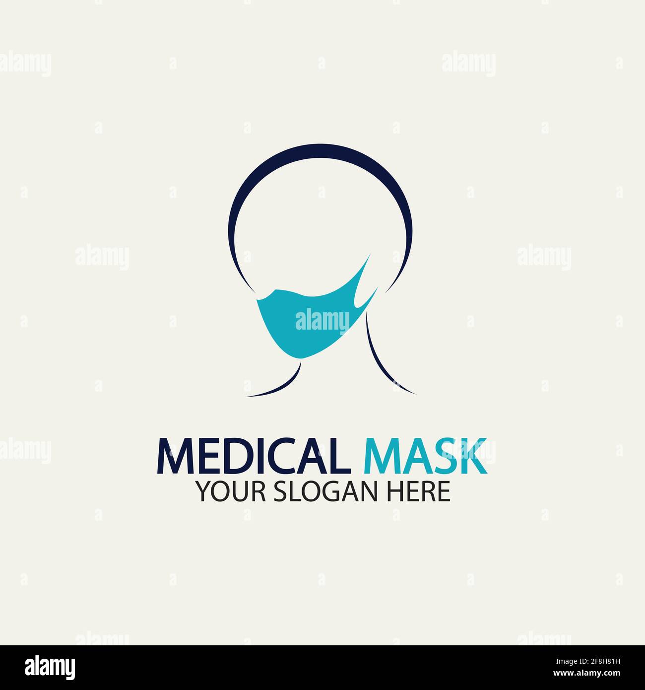 Face protection Mask Vector logo. Medical Mask logo vector icon