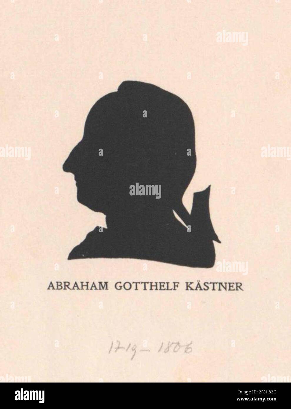 Kästner, Abraham Gotthelf Stock Photo Alamy