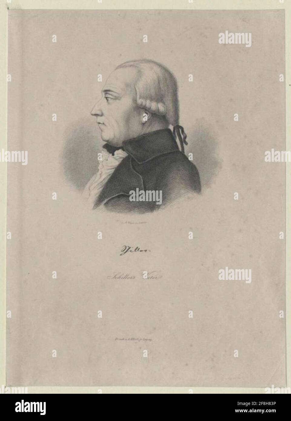 Schiller, Johann Kaspar. Stock Photo