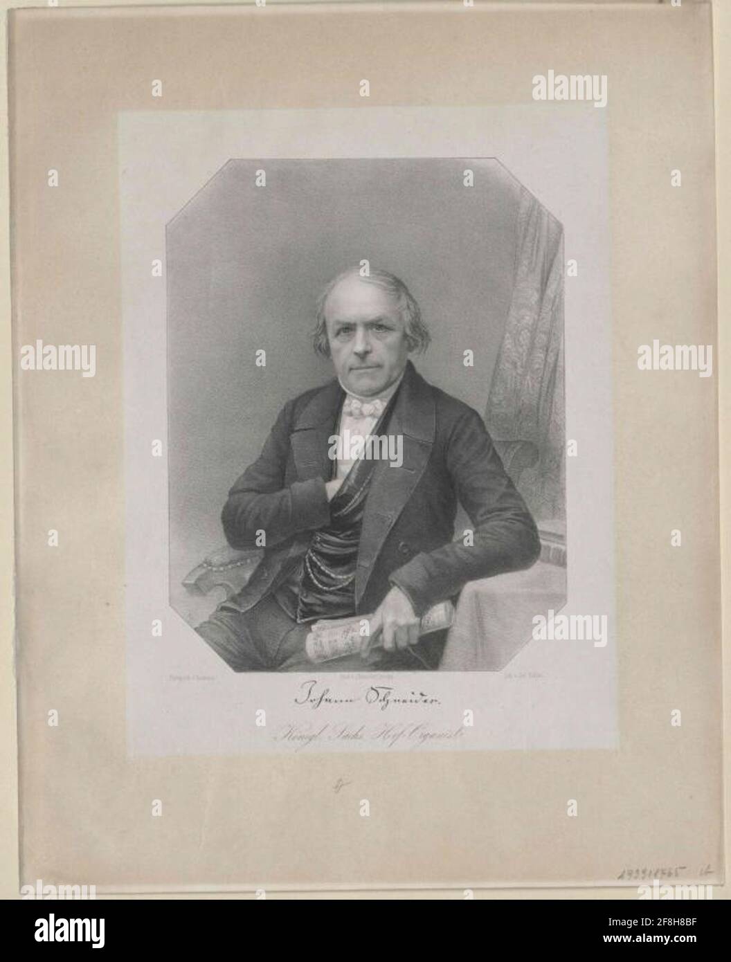 Schneider, Johann Gottlob. Stock Photo