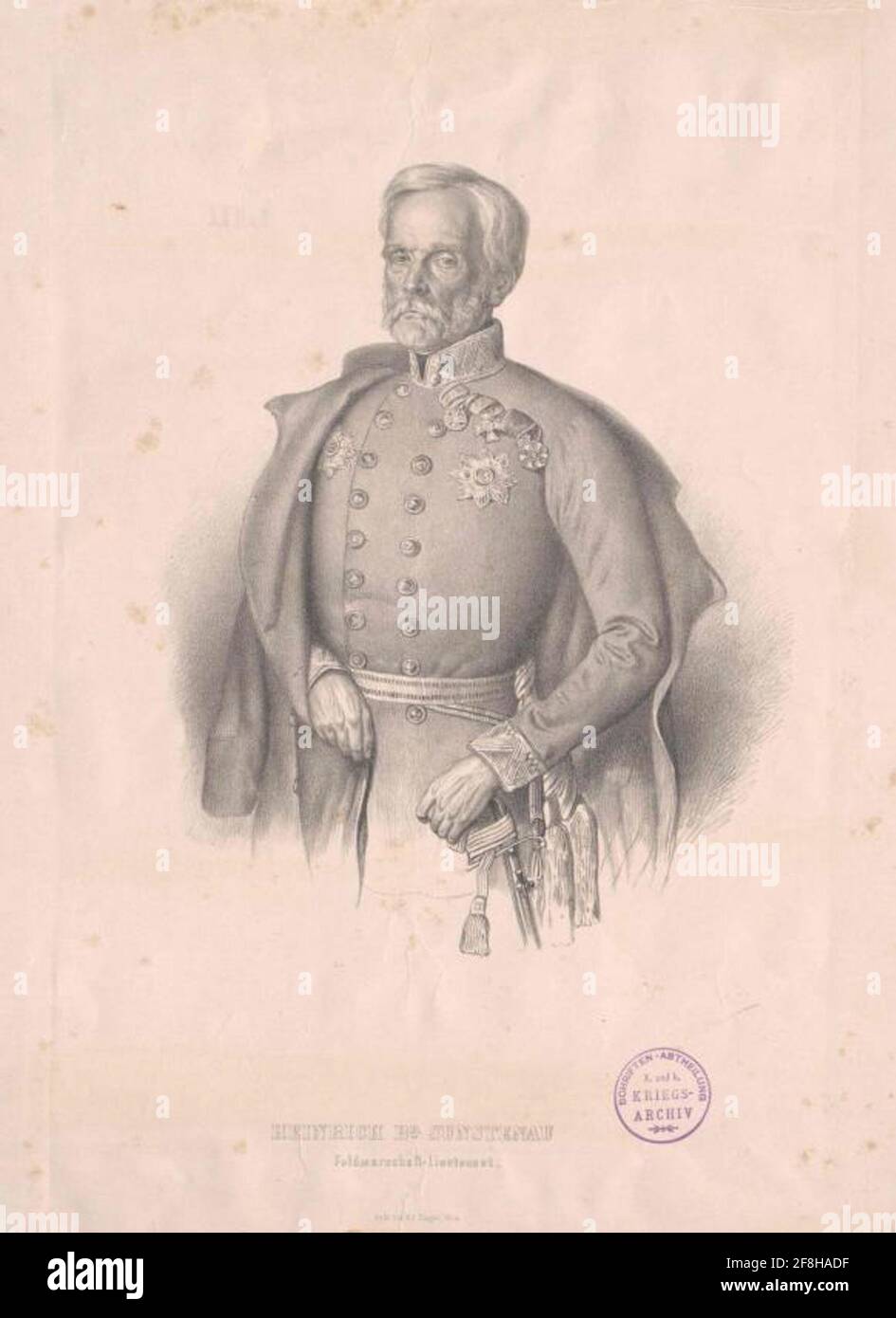 Sunstenau von Schützenthal, Heinrich Freiherr von Stock Photo - Alamy
