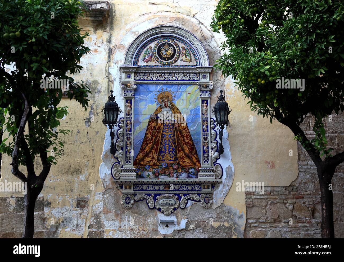 Spain, Andalusia, Jerez de la frontera in Cadiz province, holy picture