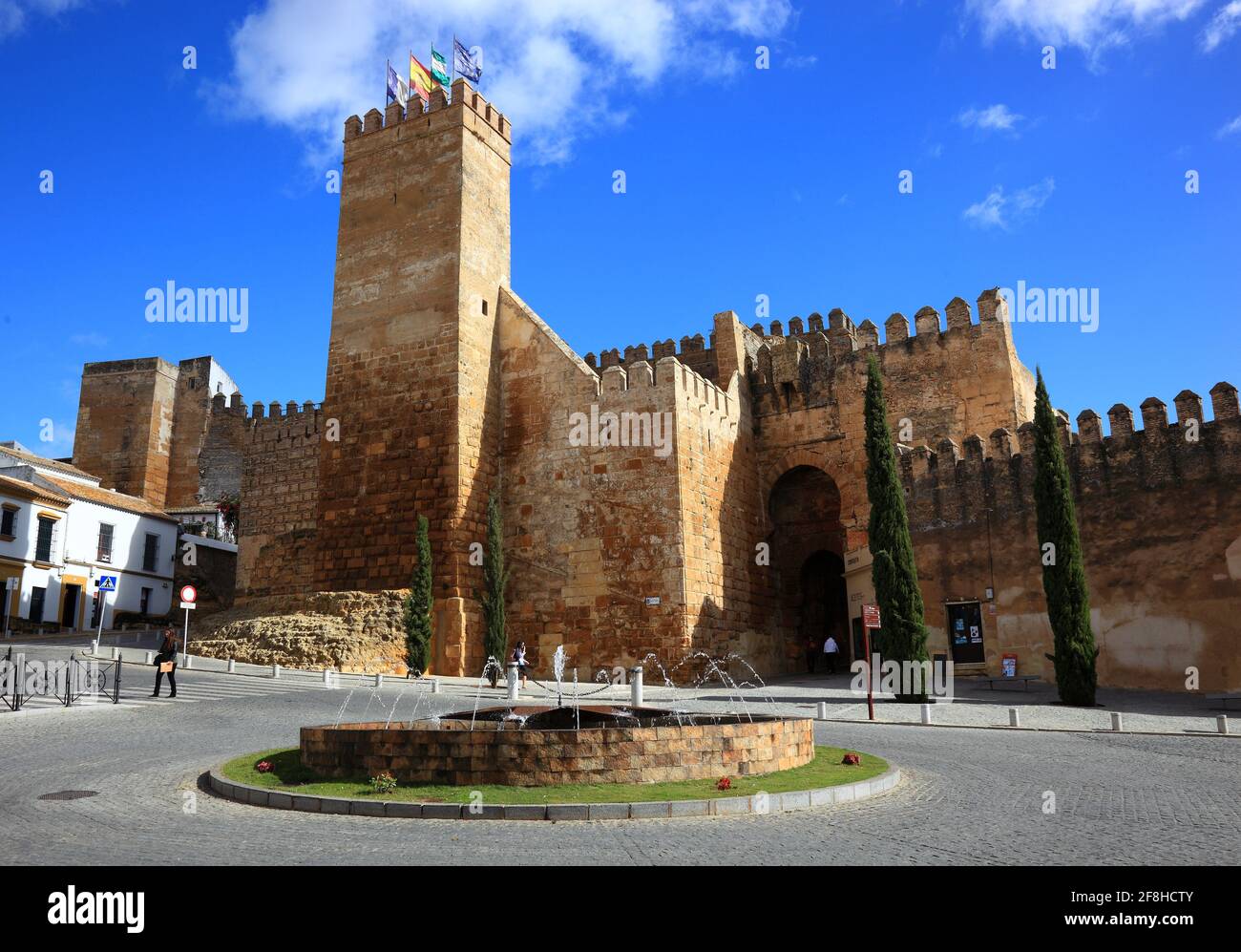 Spain, Andalusia, City Carmona in the province of Seville, historic old city, the Alkazar de la Puerta de Sevilla Stock Photo