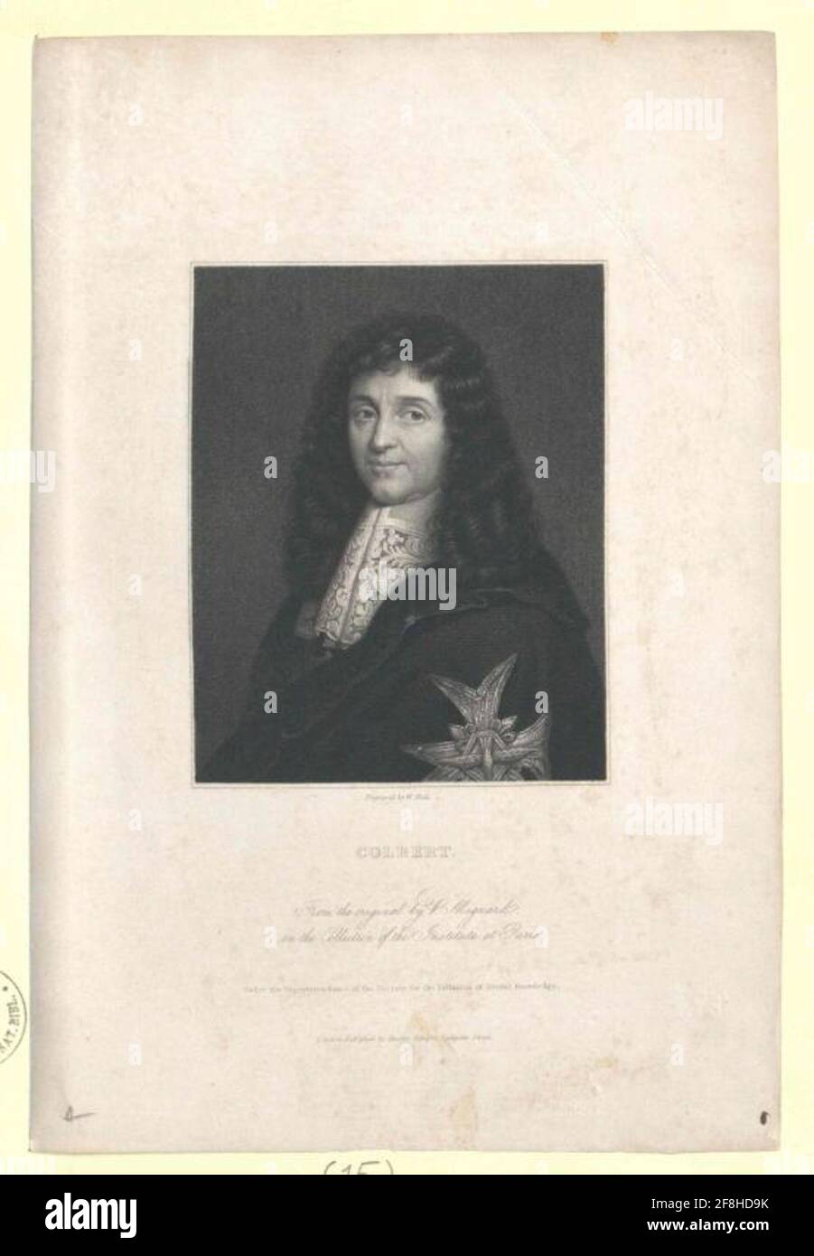 Colbert, Marquis de Seignelay, Jean Baptiste. Stock Photo