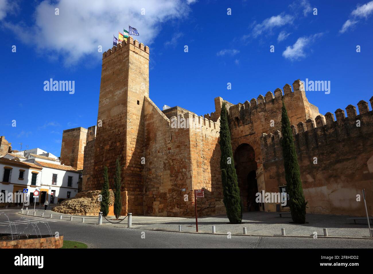 Spain, Andalusia, City Carmona in the province of Seville, historic old city, the Alkazar de la Puerta de Sevilla Stock Photo