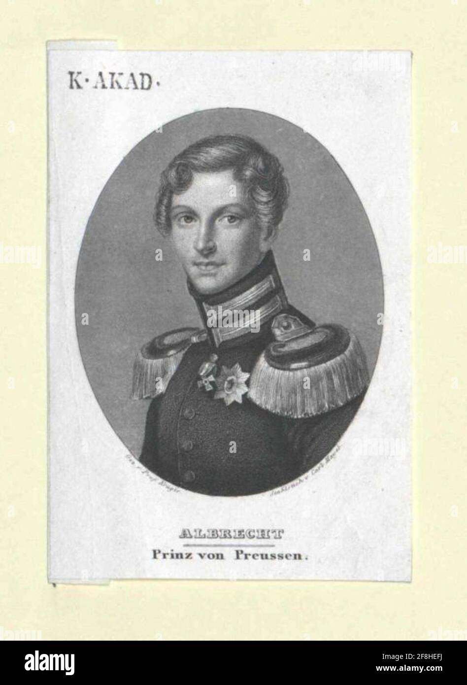 Albrecht, Prince of Prussia. Stock Photo