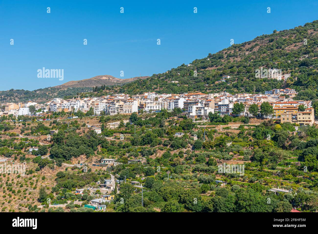 Cityscape of Spanish town Lanjaron Stock Photo Alamy