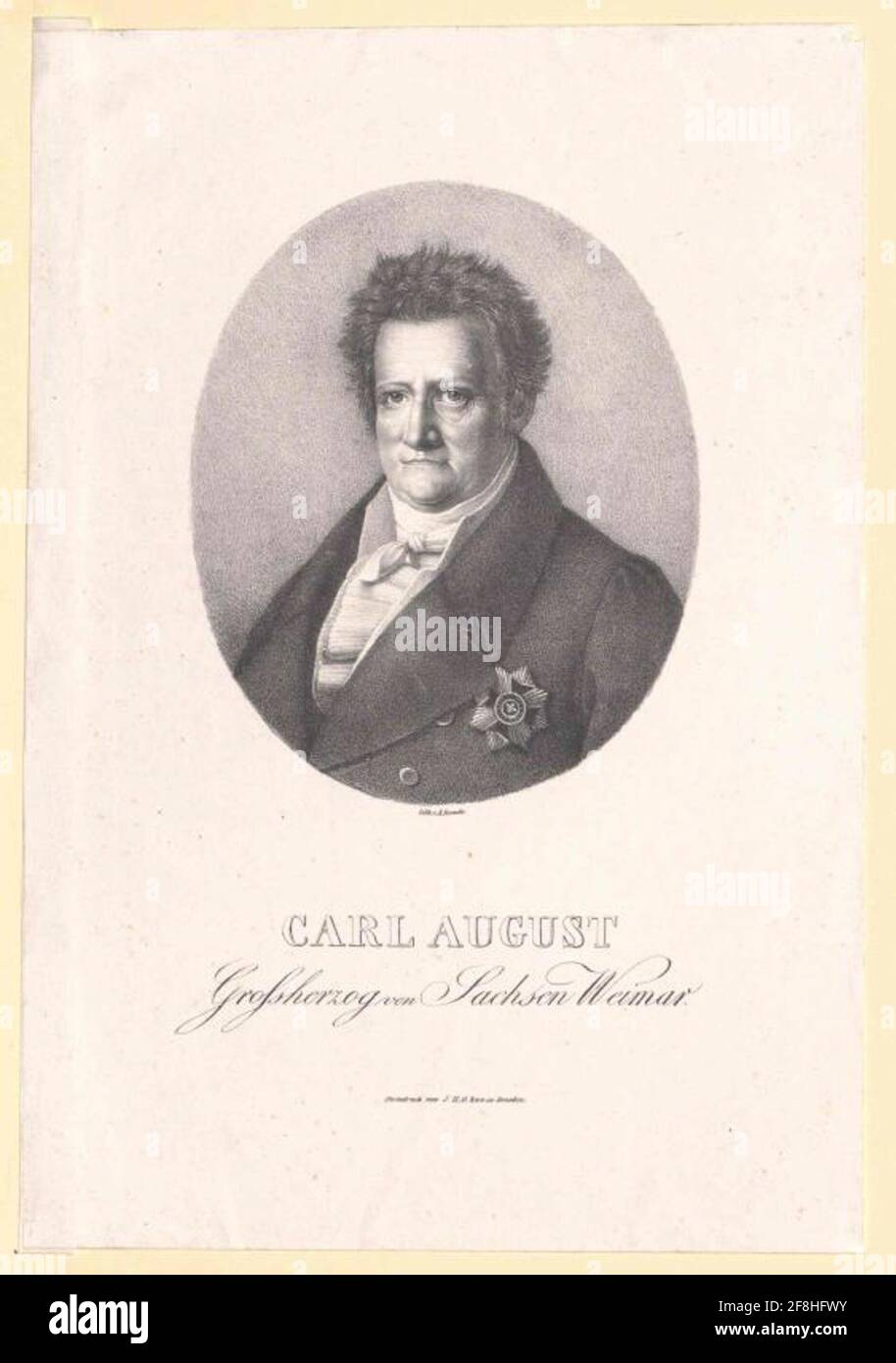 Karl August, Duke of Sachsen-Weimar-Eisenach Stock Photo - Alamy