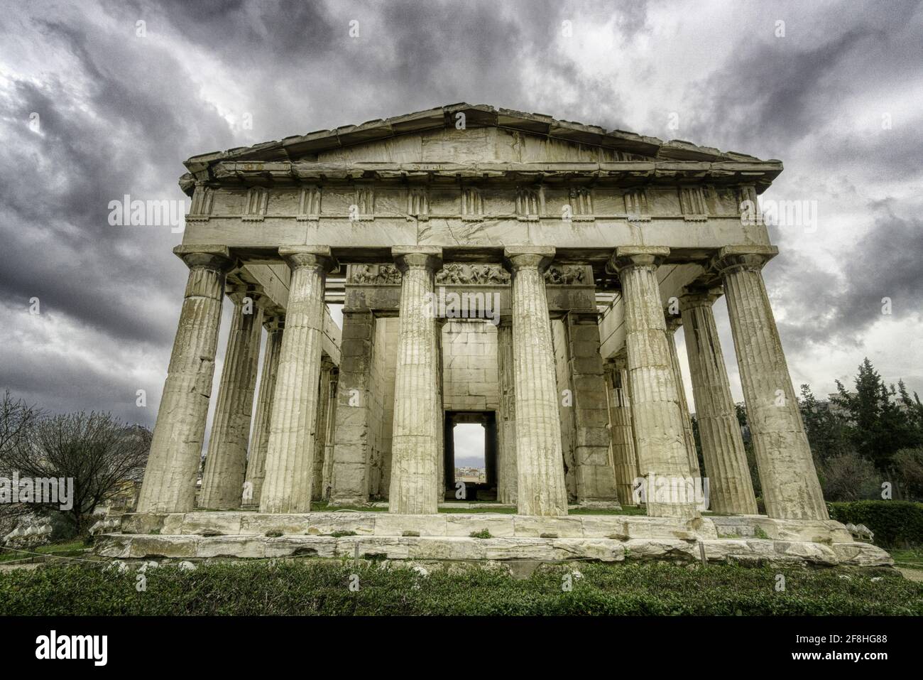 The Ancient Agora of Athens Stock Photo