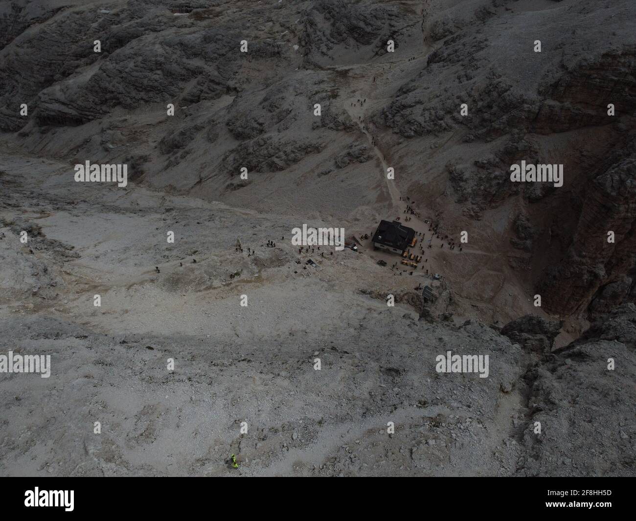 Aerial view of landscape mountains on a foggy day Stock Photo - Alamy