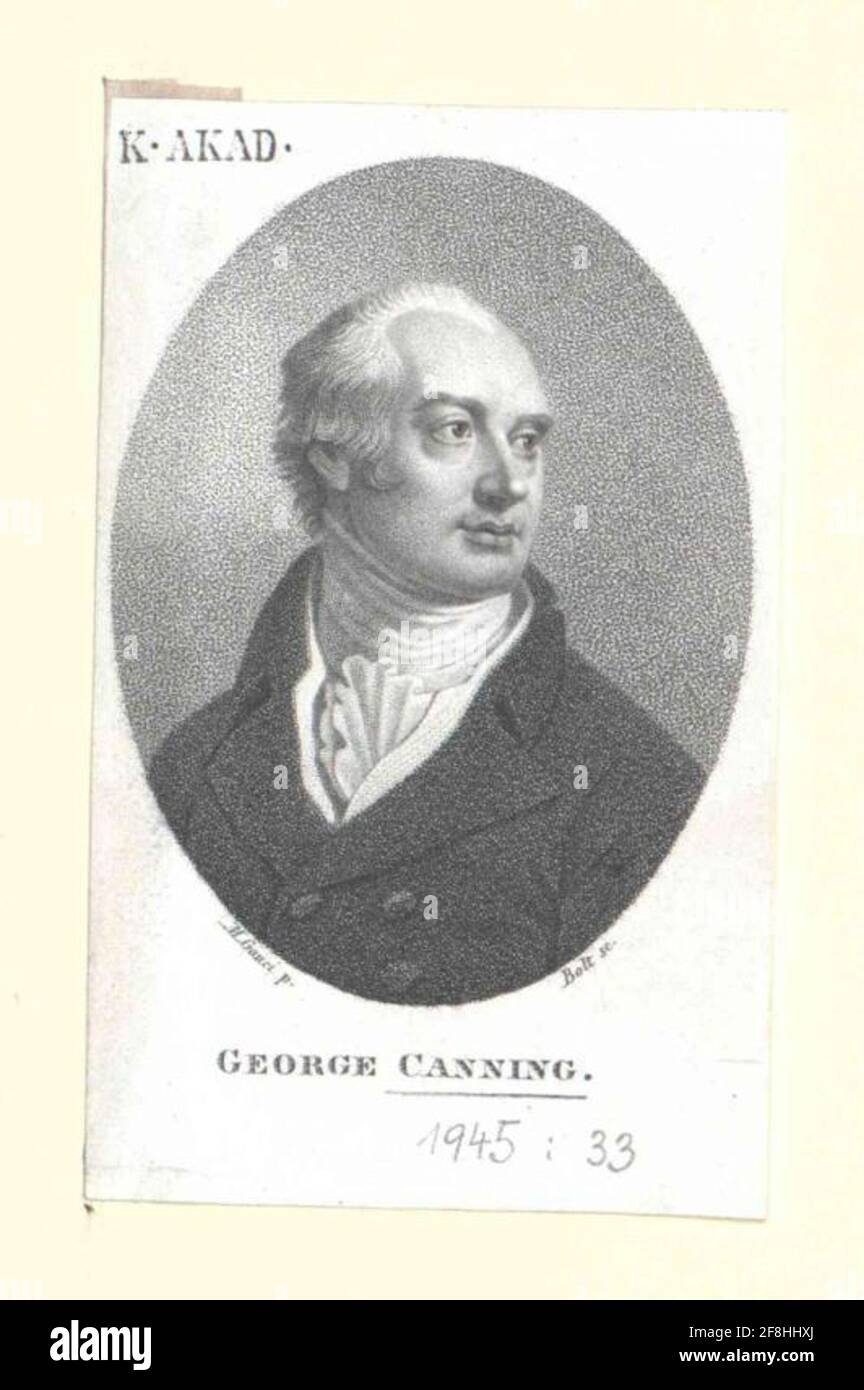 CANNING, George Eraser: Bolt, Johann FriedrichDation: 1801/1836 Stock Photo