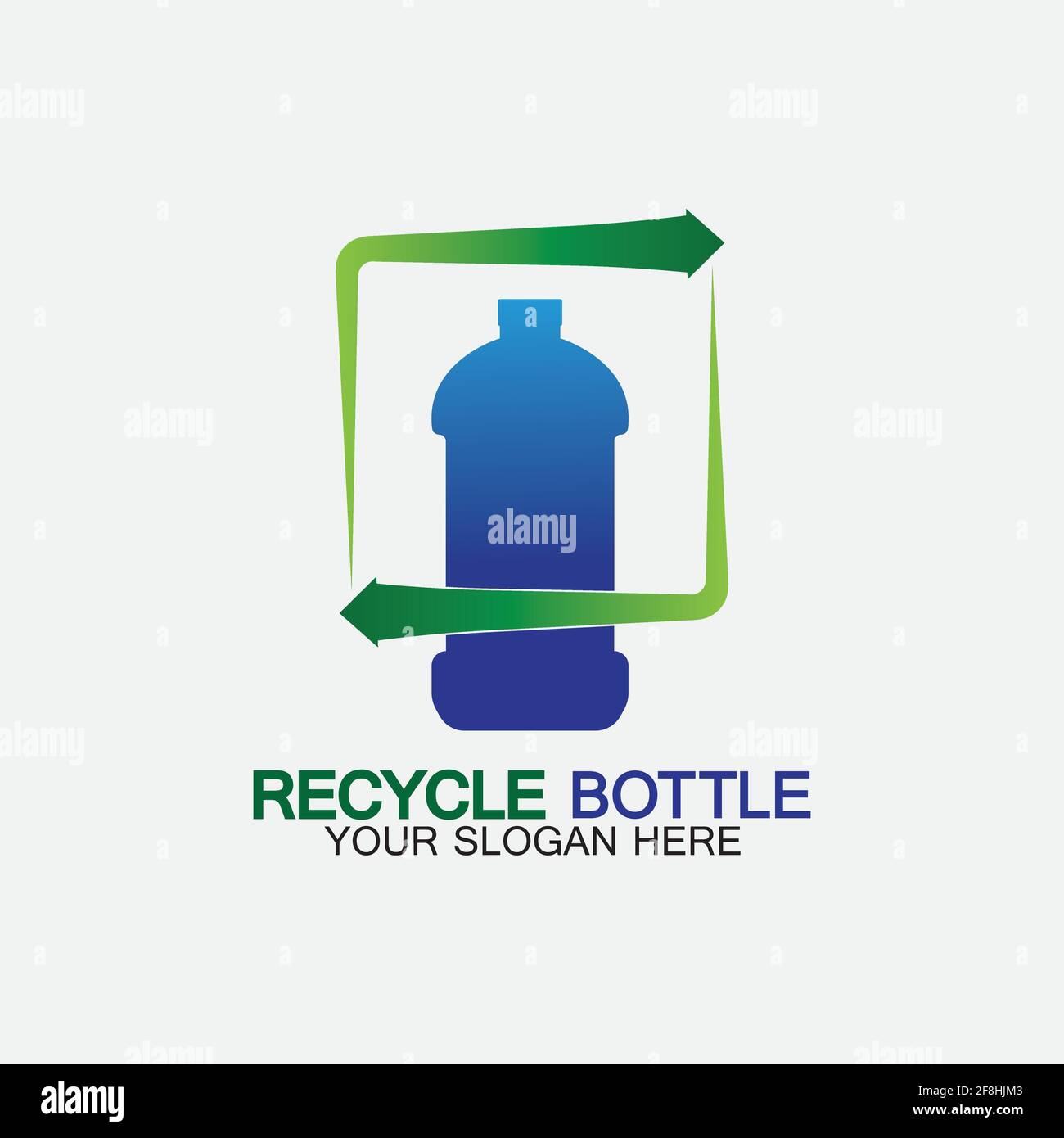 Recycle plastic bottle logo icon vector illustration design.Bottle with ...