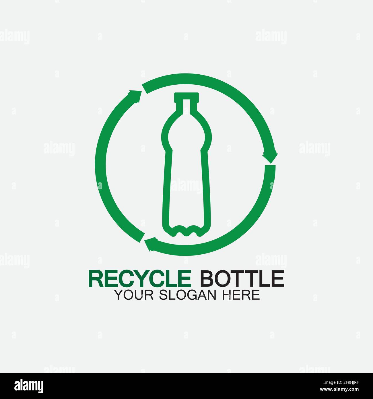 Recycle plastic bottle logo icon vector illustration design.Bottle with ...