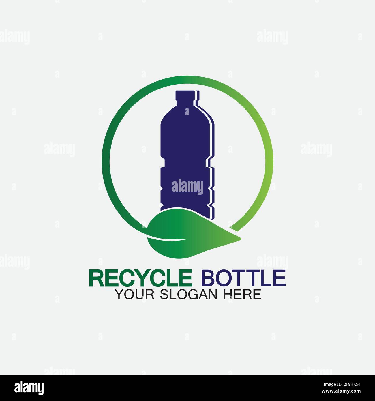 Recycle plastic bottle logo icon vector illustration design.Bottle with