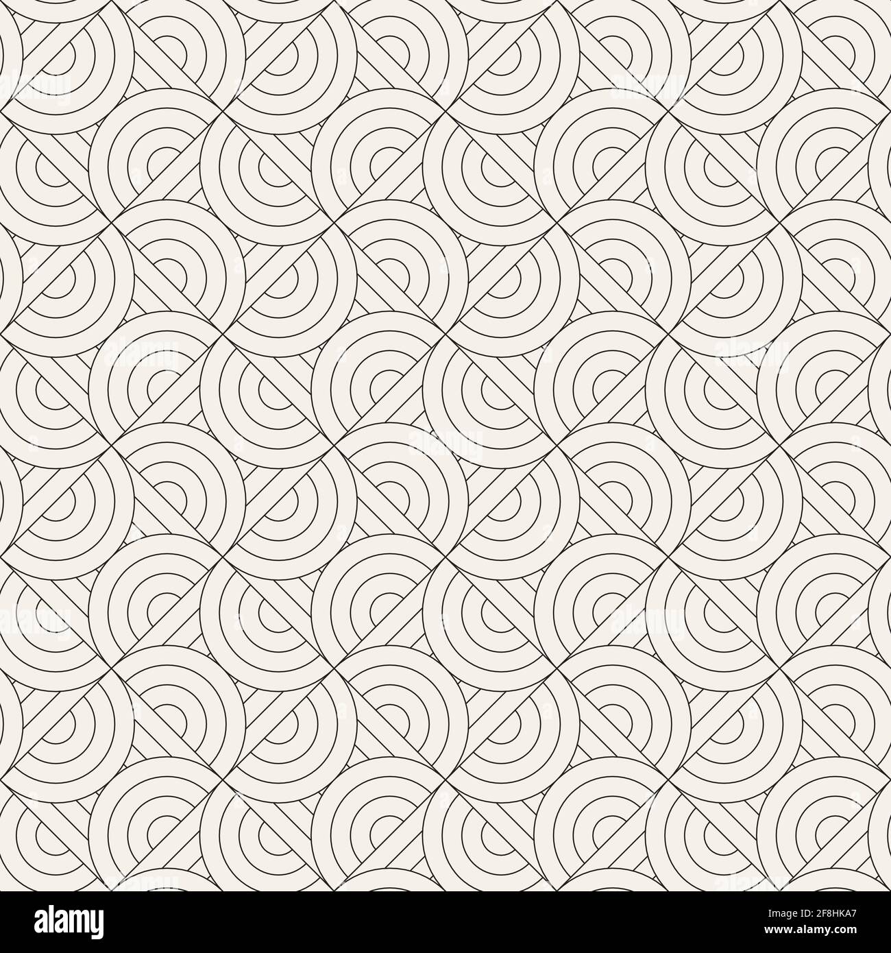 Vector seamless pattern. Repeating abstract background. Black and white ...