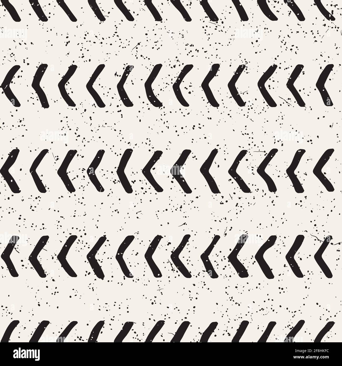 Simple ink geometric pattern. Monochrome black and white strokes ...