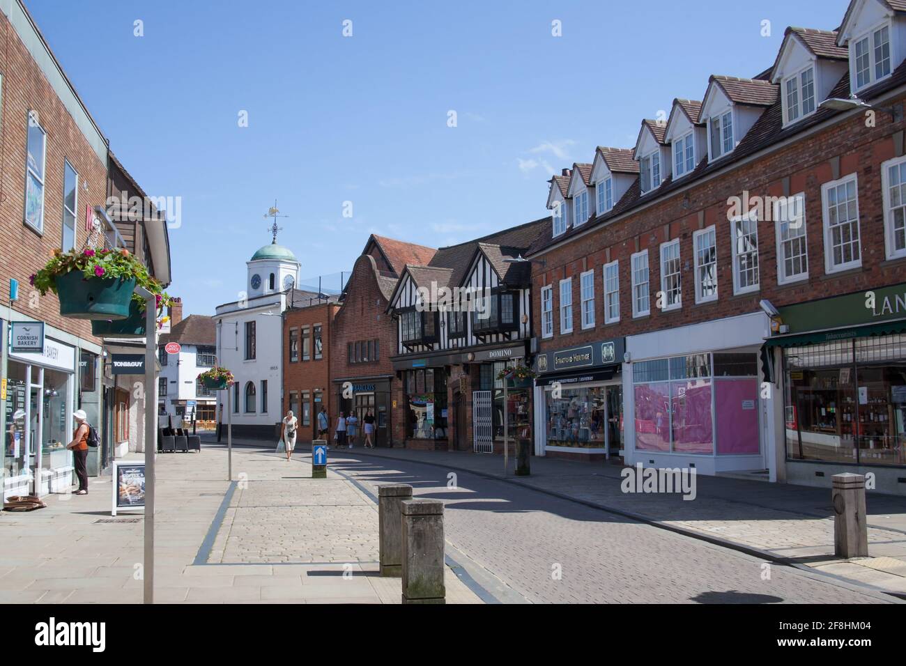 Views of Henley Street in Stratford upon Avon in Warwickshire in the UK taken 22nd June 2020 Stock Photo