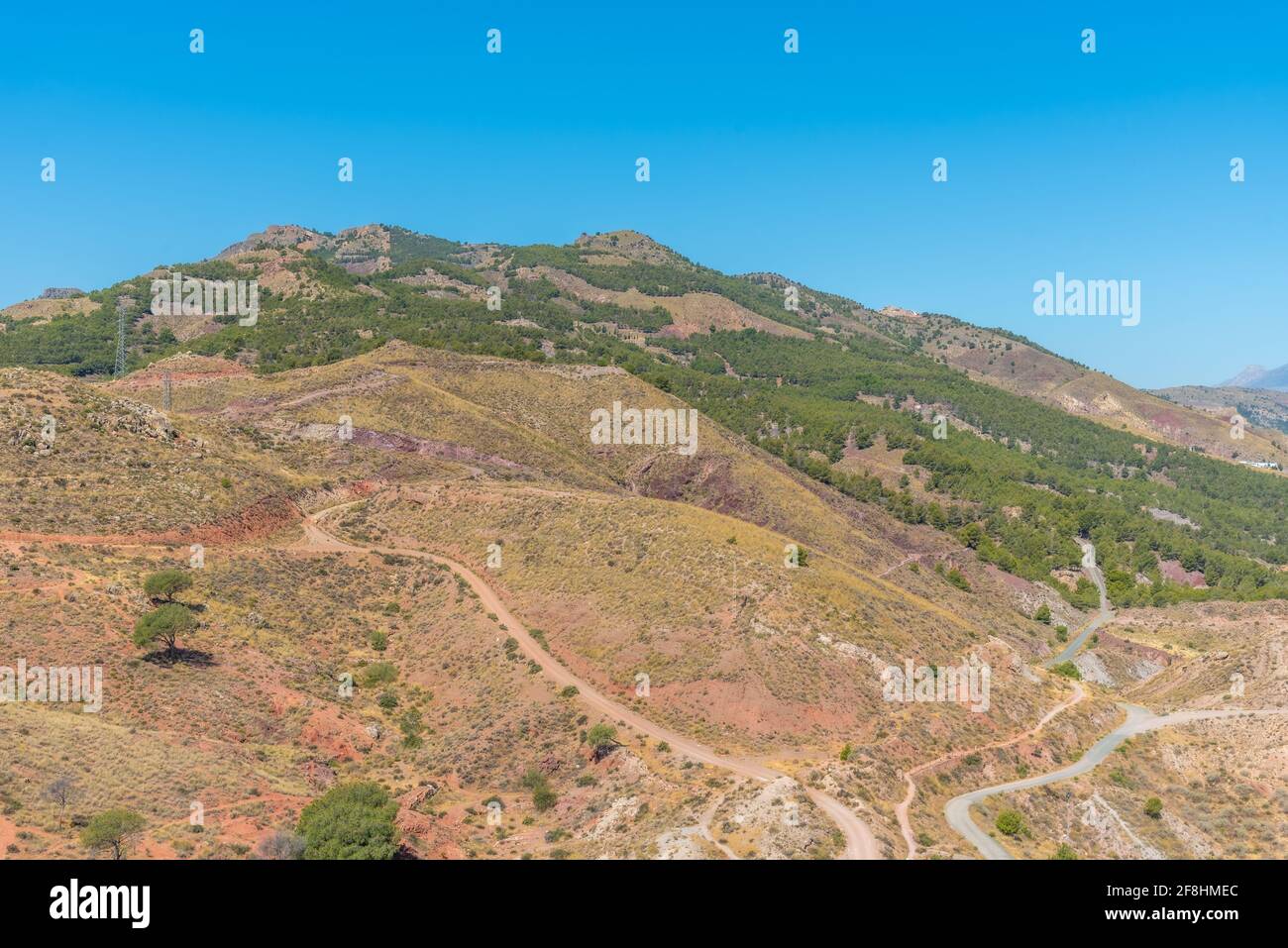Sierra de la Pena rubia mountains in Spain Stock Photo Alamy