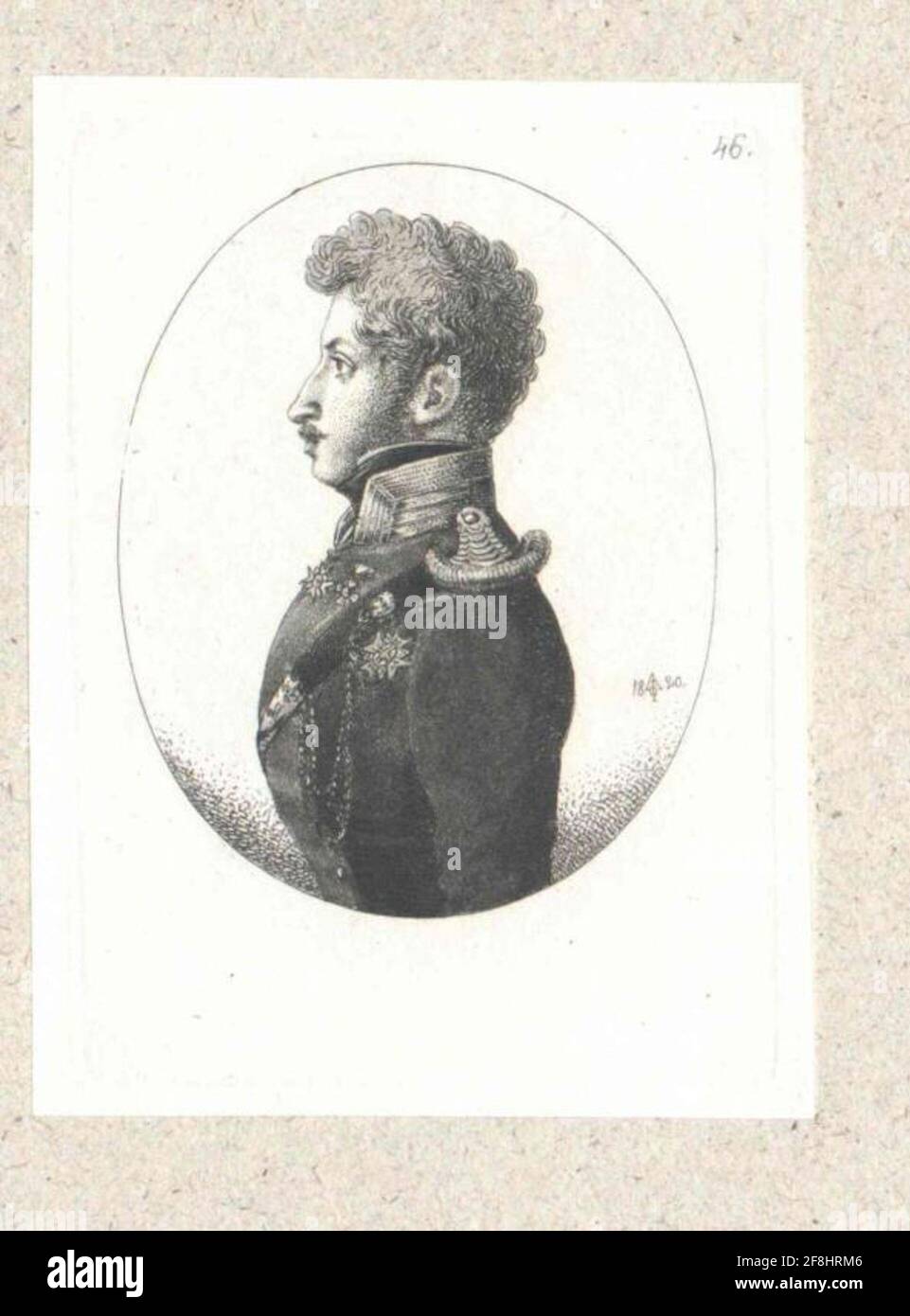Thurn and taxis, Karl Theodor Prince of (1797-1868). Stock Photo