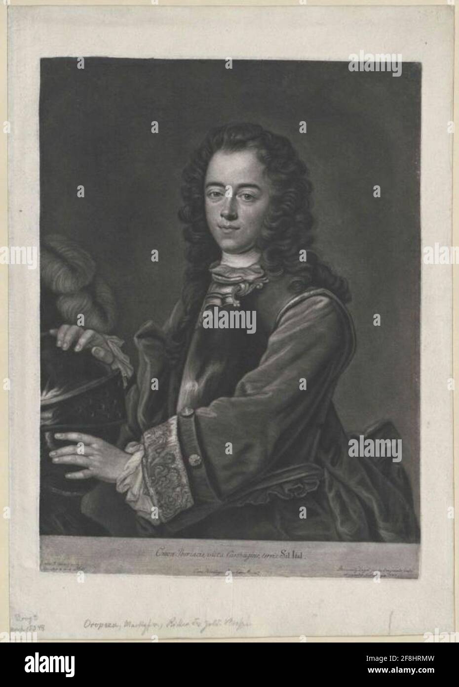Álvarez de Toledo et Portugal, Vicente Pedro Fernando Count of Oropesa. Stock Photo