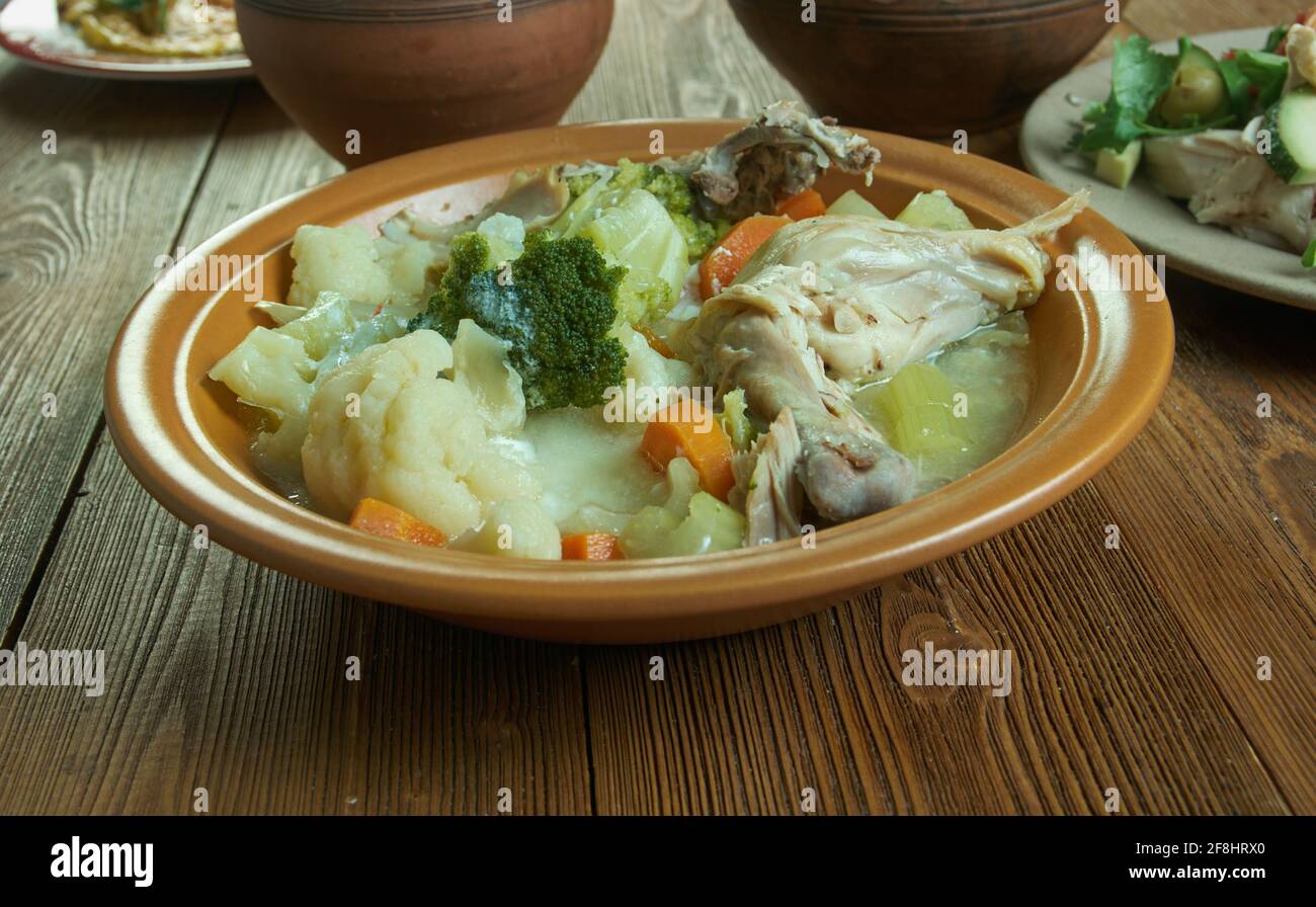 OldFashioned Chicken Stew, stock pot, add onion, celery, carrots