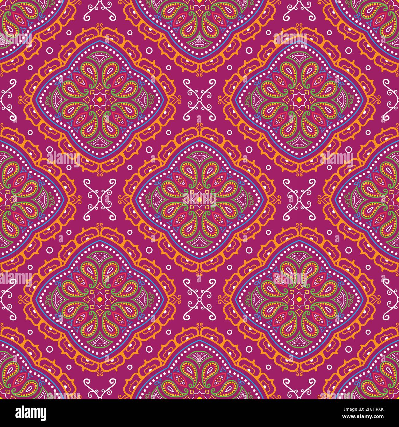 Seamless psychedelic paisley background Stock Vector Image & Art - Alamy