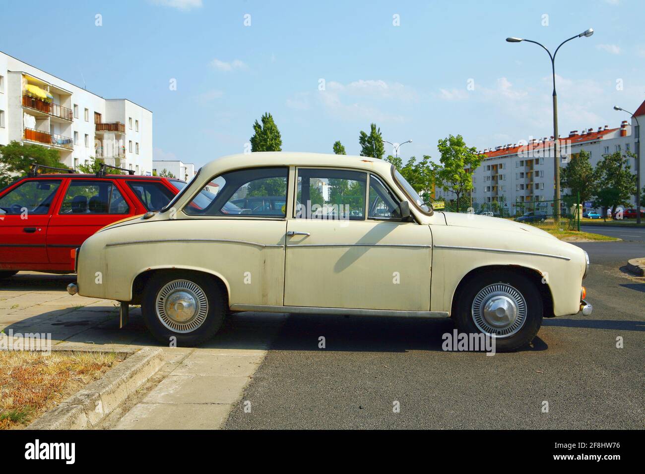 Poland, Syrena car. Stock Photo