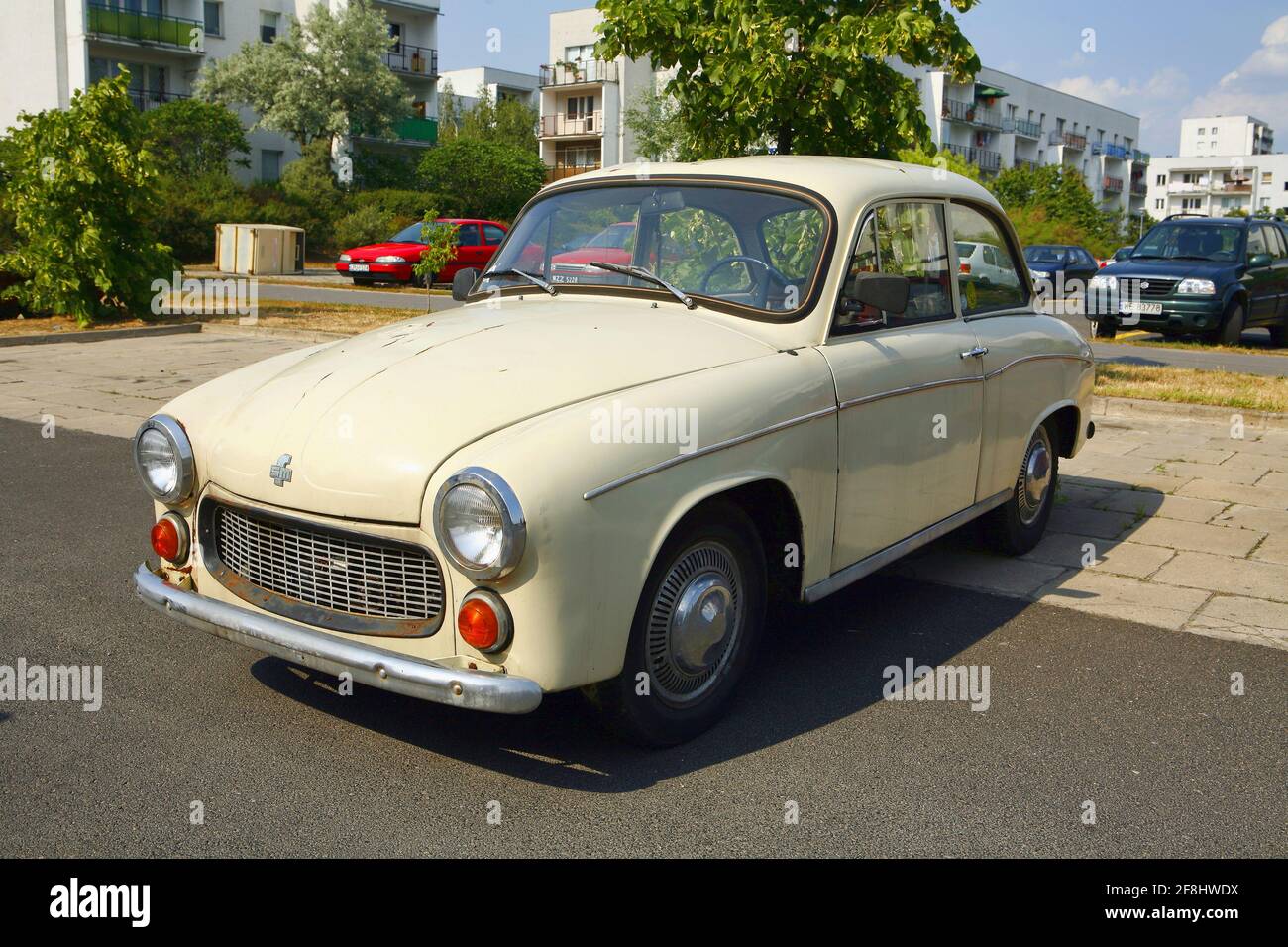 Poland, Syrena car. Stock Photo