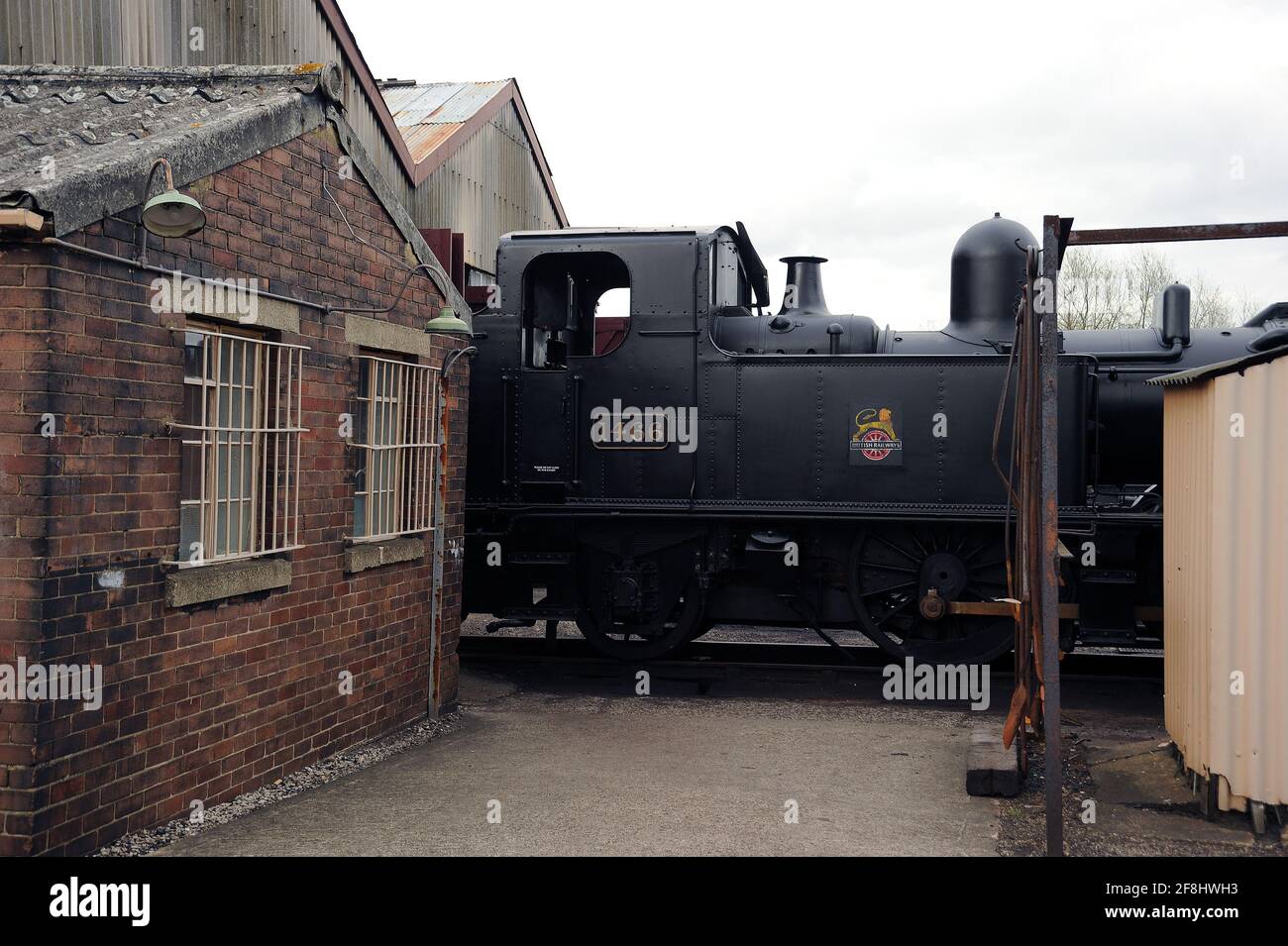 '1466' on shed. Stock Photo