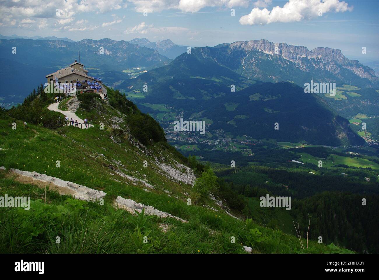 View of Eagles Nest, Hitler's Bavarian Command HQ, Berchtesgaden, Bavaria, Germany Stock Photo