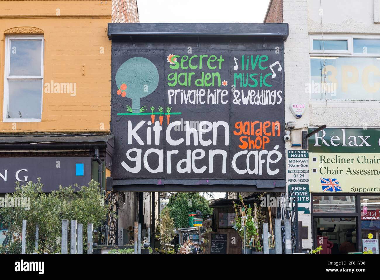 Kitchen Garden cafe and garden shop in York Road in Kings Heath